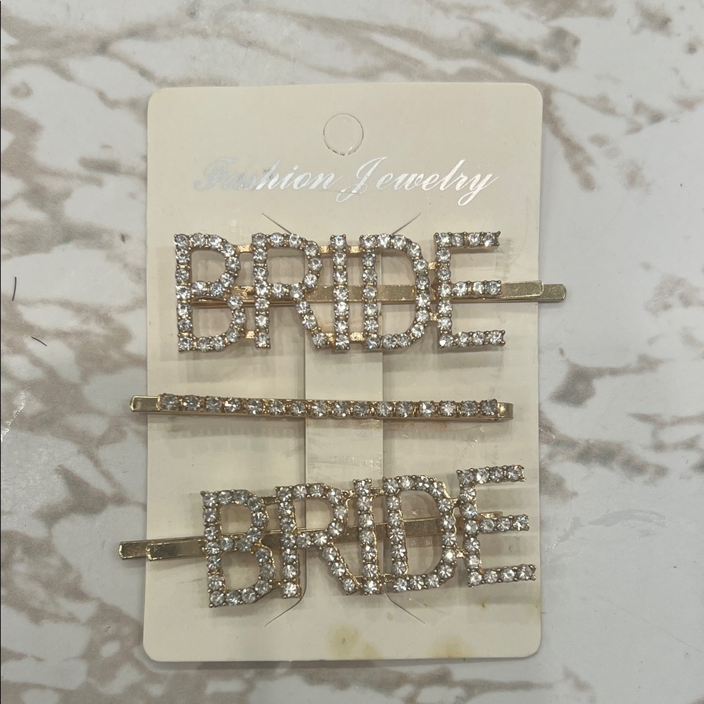 BRIDE Rhinestone Hair Clips